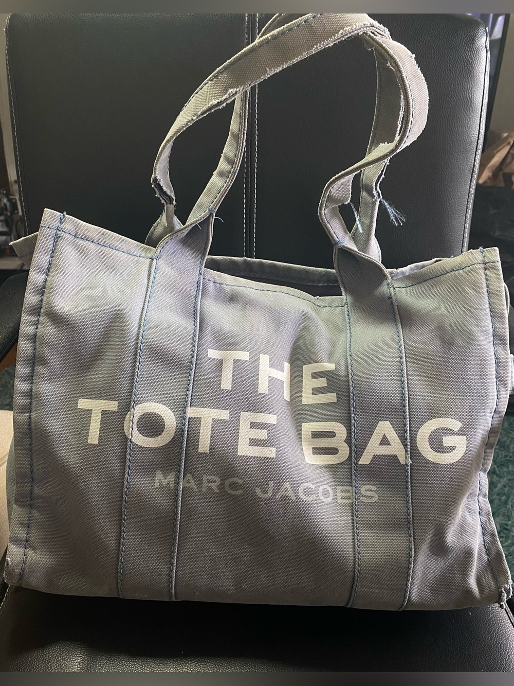 Marc Jacobs The Tote Bag Gray Canvas Tote